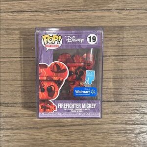 Disney Firefighter Mickey Pop! Figure in Red and Purple